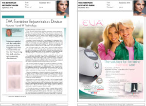 The effectiveness of EVA™ on European Aesthetic Guide